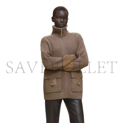 HERMÈS WOOL KNIT JACKET H5H2228D3DK36